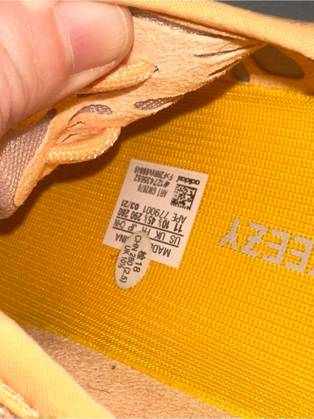 Yeezy Boost 350 V2 Orange/Peach Athletic Sneakers